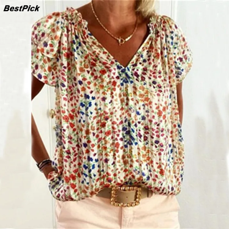 2021 New Printed Casual Women T-Shirts Elegant Summer Fashion Tops Round Neck Tees Shirt Blusa
2021 New Printed Casual Women T-Shirts Elegant Summer Fashion Tops Round Neck Tees Shirt Blusa