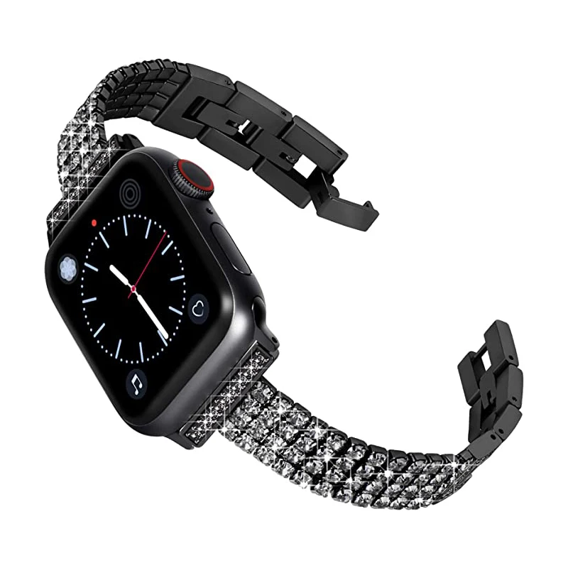 Ремешок из нержавеющей стали со стразами для Apple Watch 5, ремешок 44 мм, 40 мм, женский ювелирный браслет для iWatch Series 6 SE, 4, 3, ремешок 38 мм, 42 мм
Ремешок из нержавеющей стали со стразами для Apple Watch 5, ремешок 44 мм, 40 мм, женский ювелирный браслет для iWatch Series 6 SE, 4, 3, ремешок 38 мм, 42 мм