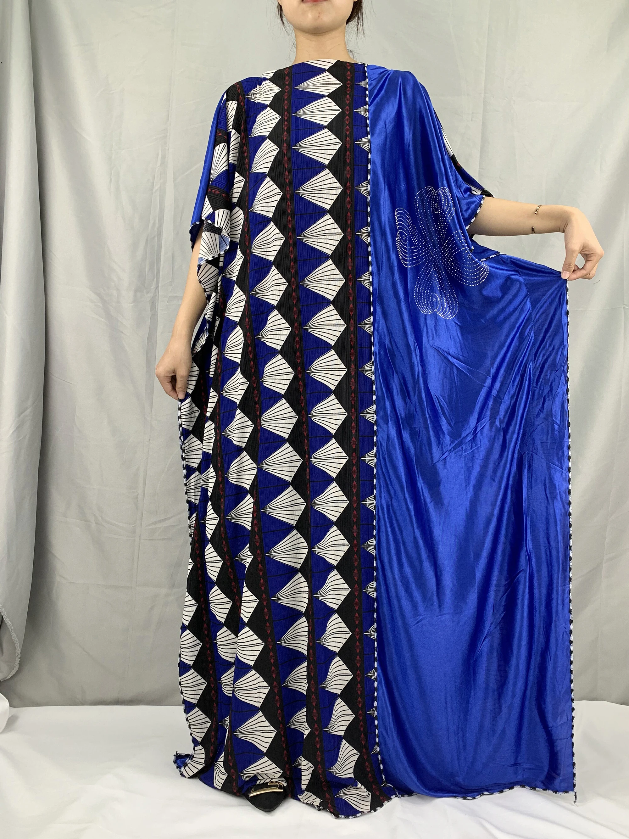 Fashion Dashiki Dress Print Bohemia Hijab Loose Elegant Muslim Abaya Caftan Gowns Silk Sexy Lady Party Maxi Dresses | Тематическая