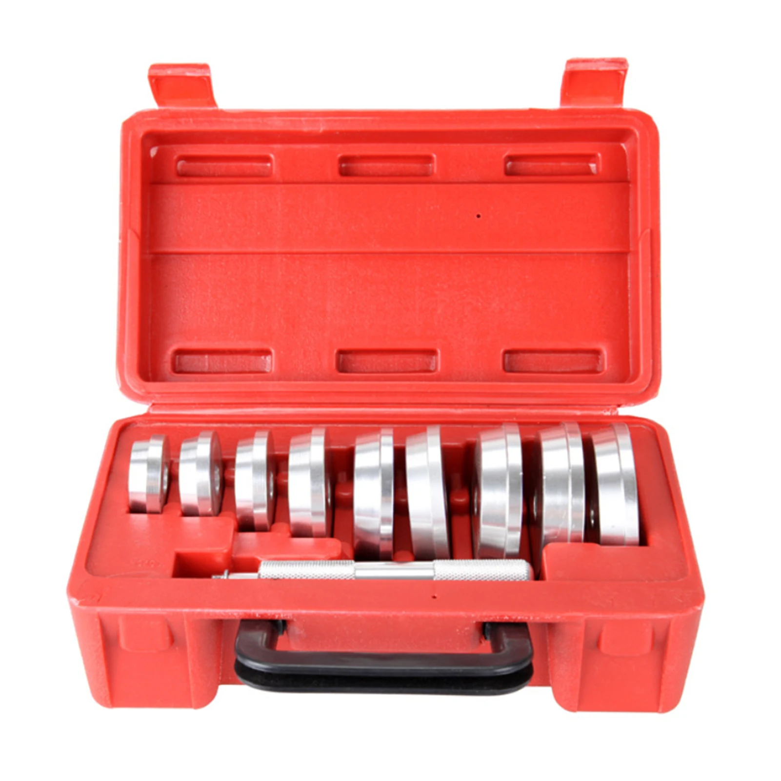 10Pcs Bearing Race & Seal Bushing Driver Set Universal Bush Drive Seal Kit for Automotive Wheel Bearings with Storage Box
10Pcs Bearing Race & Seal Bushing Driver Set Universal Bush Drive Seal Kit for Automotive Wheel Bearings with Storage Box