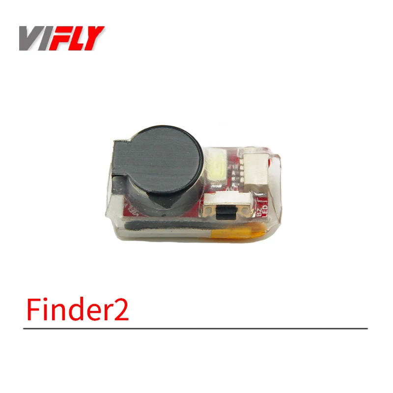 

VIFLY Finder 2 Super Loud 5V Buzzer Tracker Over 100dB Built-in Battery LED Self-Power for FPV Racing Micro Long Range LR4 Drone