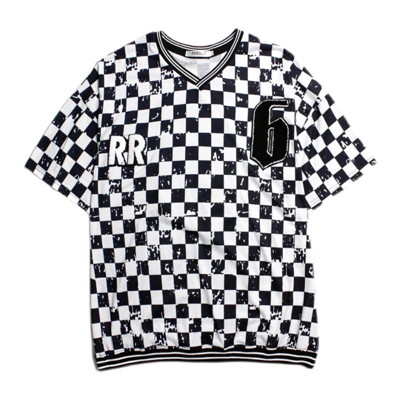 New Summer T-shirt Women Loose V-neck Short Sleeve Tops Casual Tees Harajuku Checkerboard Letter Embroidery Man Oversize T-shirt
New Summer T-shirt Women Loose V-neck Short Sleeve Tops Casual Tees Harajuku Checkerboard Letter Embroidery Man Oversize T-shirt