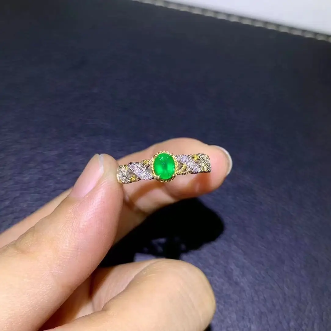 100% Natural Emerald Silver Ring for Daily Wear 4mm*5mm SI Grade Emerald Silver Ring Brithday Gift for Woman
100% Natural Emerald Silver Ring for Daily Wear 4mm*5mm SI Grade Emerald Silver Ring Brithday Gift for Woman