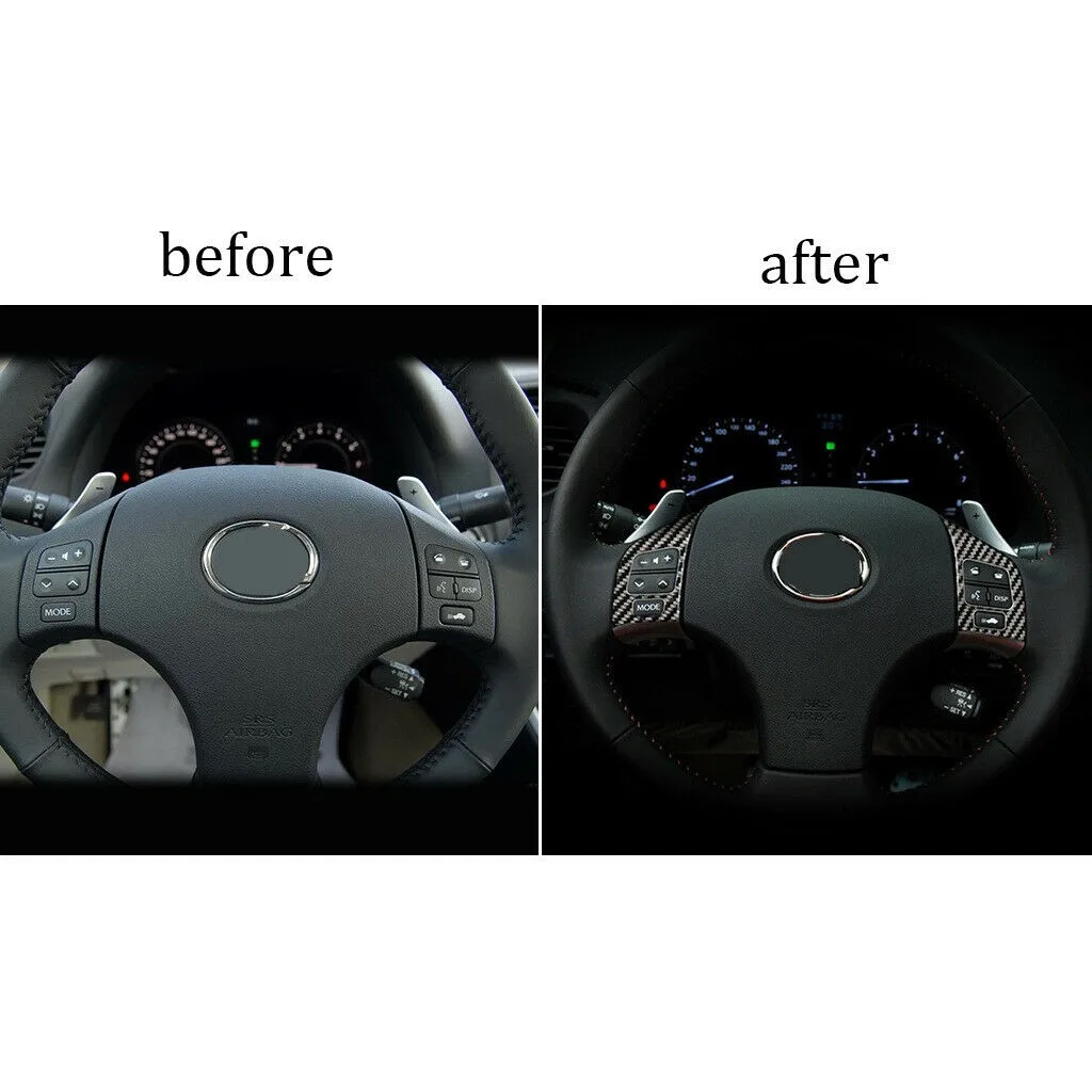 2 PCS Steering Wheel Cover CAR Carbon Fiber Decor For Lexus IS250 300 350 2006-2012
2 PCS Steering Wheel Cover CAR Carbon Fiber Decor For Lexus IS250 300 350 2006-2012