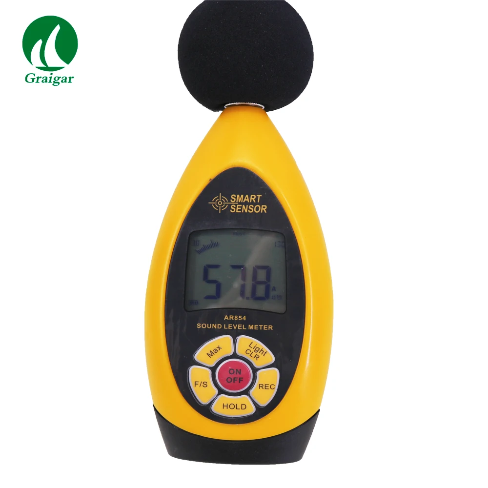 Smart Sensor AR854 Digital Sound Level Meter Noise Level Meter with Software 30~130dBA 20Hz~8KHz
Smart Sensor AR854 Digital Sound Level Meter Noise Level Meter with Software 30~130dBA 20Hz~8KHz