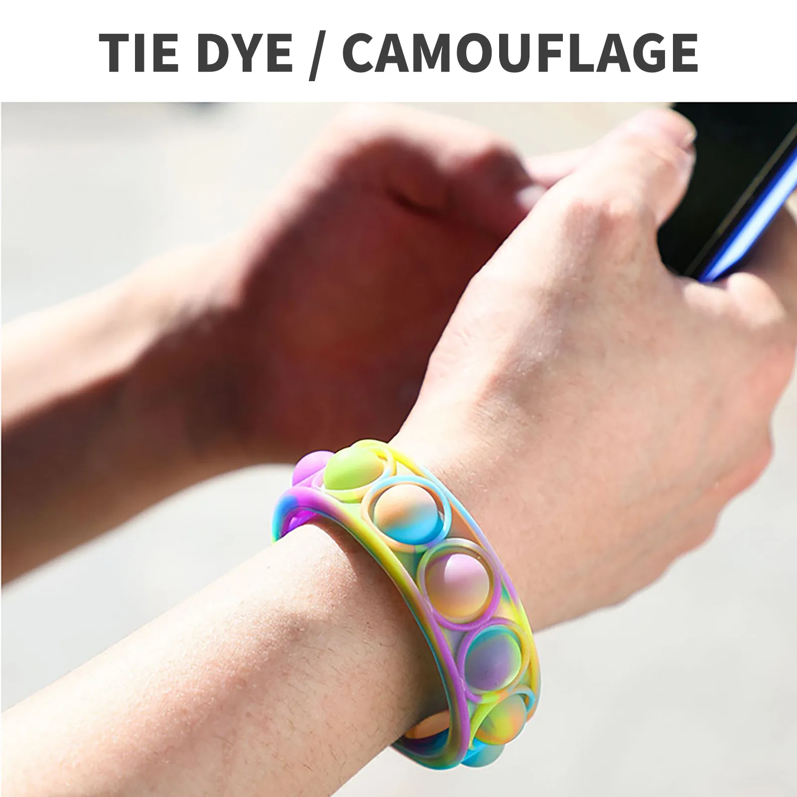 Игрушка-антистресс для взрослых и детей, силиконовый мини-браслет с простыми зажимами
Игрушка-антистресс для взрослых и детей, силиконовый мини-браслет с простыми зажимами