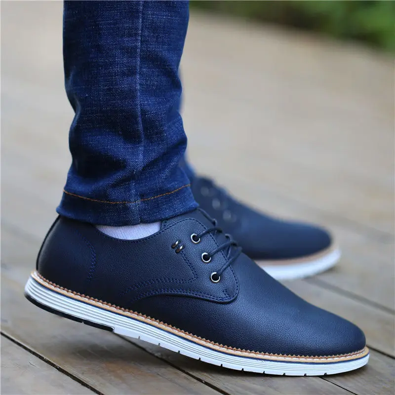 Men's shoes new breathable casual leather shoes men's soft-soled soft-faced hollow board shoes business casual shoes 
Men's shoes new breathable casual leather shoes men's soft-soled soft-faced hollow board shoes business casual shoes