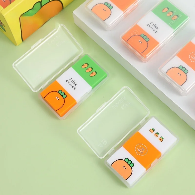 3Pcs/Set Carrot Creative Cute Carrot Eraser Wipe No Debris Exam Essential Prizes Study School Supplies Novelty Items Stationery 
3Pcs/Set Carrot Creative Cute Carrot Eraser Wipe No Debris Exam Essential Prizes Study School Supplies Novelty Items Stationery