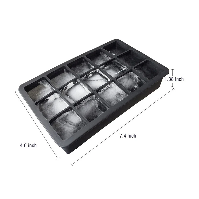 15 cells Ice Cube Trays Molds Easy-Release Square Shape Silicone Ice Cube Maker Form For Ice Candy Cake Pudding Chocolate Molds
15 cells Ice Cube Trays Molds Easy-Release Square Shape Silicone Ice Cube Maker Form For Ice Candy Cake Pudding Chocolate Molds