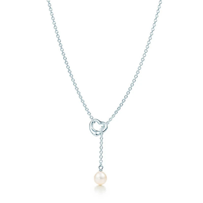 TIFFON 1:1 S925 Sterling Silver Hollow Heart & Pearl Pendant Necklace Lovers Logo Jewelry Anniversary Birthday Holiday Gift
TIFFON 1:1 S925 Sterling Silver Hollow Heart & Pearl Pendant Necklace Lovers Logo Jewelry Anniversary Birthday Holiday Gift
