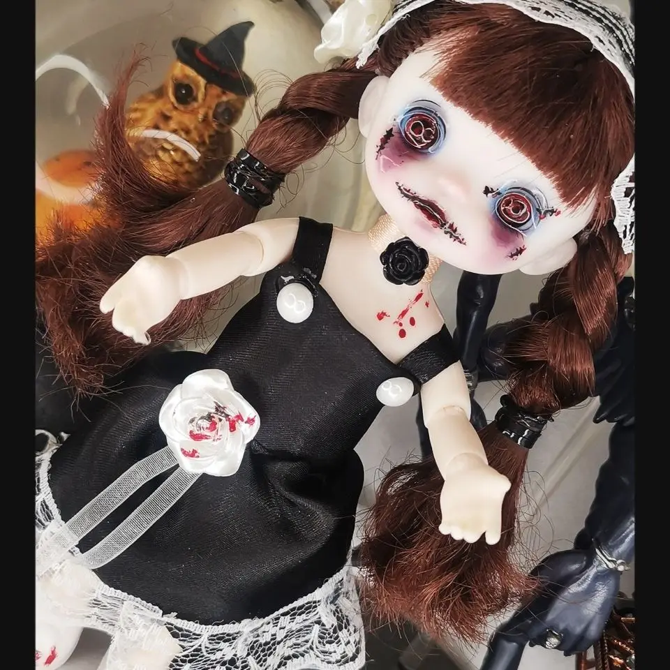 Новинка, 16 см BJD OB11 шарнирная кукла с 3D глазами, яркий цвет, аксессуары для одежды и обуви, маленький монстр на Хэллоуин
Новинка, 16 см BJD OB11 шарнирная кукла с 3D глазами, яркий цвет, аксессуары для одежды и обуви, маленький монстр на Хэллоуин