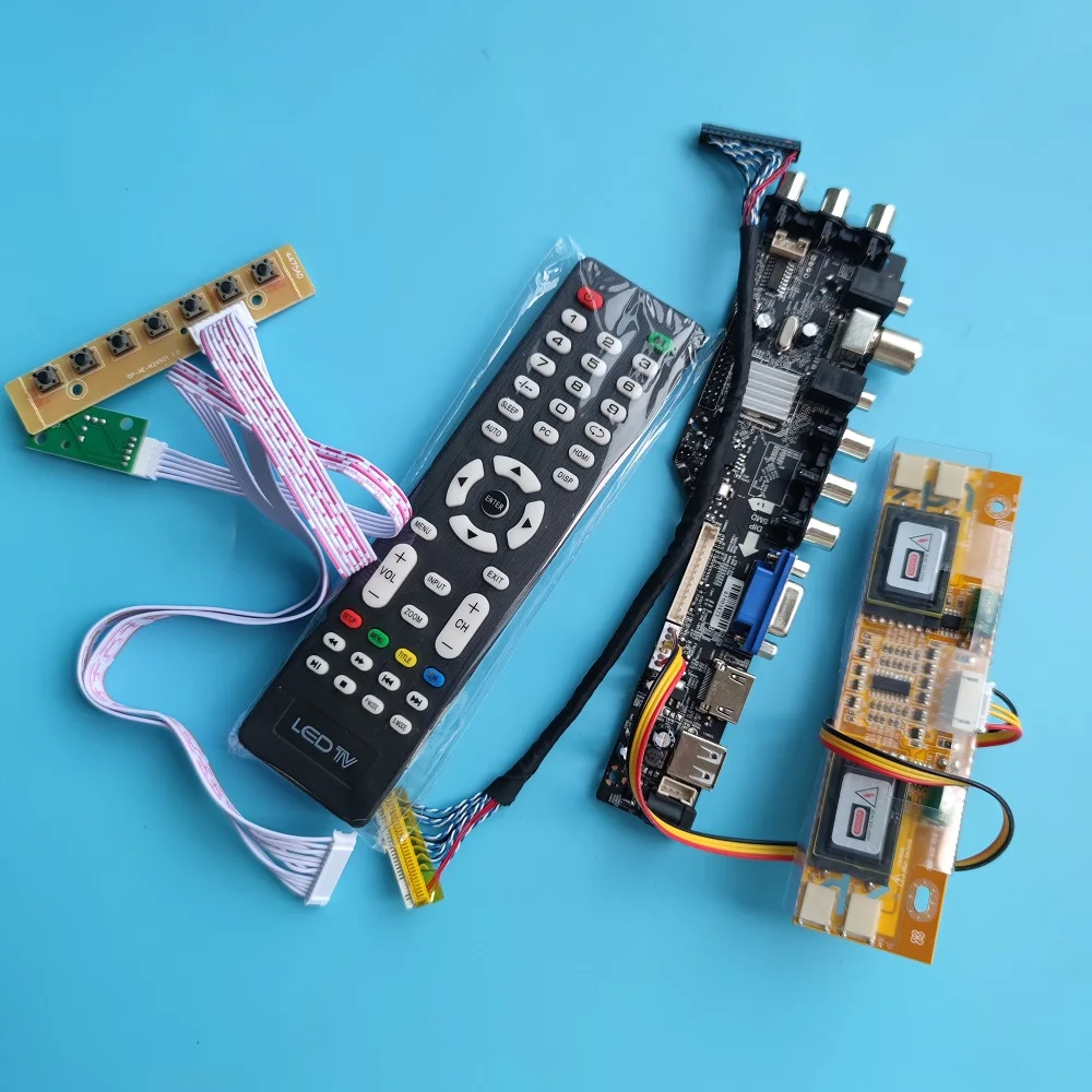3663 Universal 4 lamps New DVB-T2 DVB-C LCD DVB-T Digital Signal +7 Key TV Controller Driver Board Button controller board
3663 Universal 4 lamps New DVB-T2 DVB-C LCD DVB-T Digital Signal +7 Key TV Controller Driver Board Button controller board