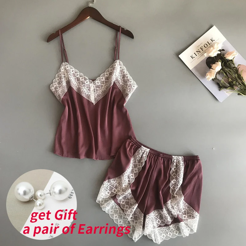 Bzel Nieuwe Pyjama Sets Sexy Kant Pyjama Voor Vrouwen V-hals Pijama Femme Zomer Nachtkleding Satijn Nachtkleding Lingerie Vrouwe
Bzel Nieuwe Pyjama Sets Sexy Kant Pyjama Voor Vrouwen V-hals Pijama Femme Zomer Nachtkleding Satijn Nachtkleding Lingerie Vrouwe