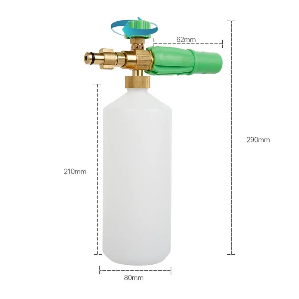 Adjustable Foam Bottle Snow Foam Lance Pressure Washer Jet Clean Bottle Cleaning Machine High Pressure Bubble Pot 1L
Adjustable Foam Bottle Snow Foam Lance Pressure Washer Jet Clean Bottle Cleaning Machine High Pressure Bubble Pot 1L