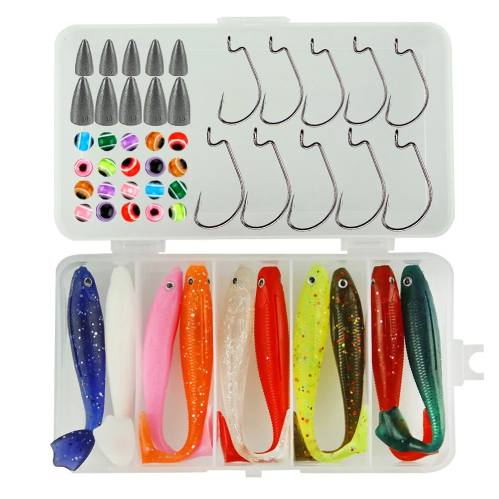 50Pcs/Set Fishing Rigs Accessories Kit Soft Lures Beads Hooks Carp Tackle Box PP Swimbait Artificial Bait Carp Fishing Tackle
50Pcs/Set Fishing Rigs Accessories Kit Soft Lures Beads Hooks Carp Tackle Box PP Swimbait Artificial Bait Carp Fishing Tackle