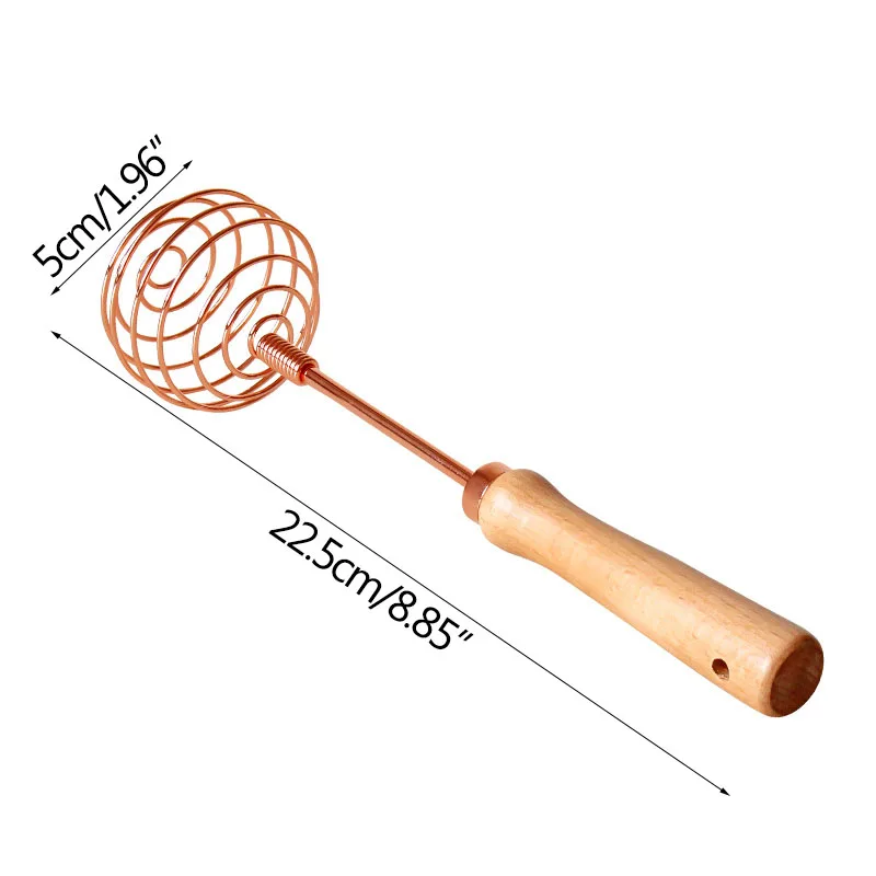 Light Luxury Rose Gold Egg Mixer Whisk Beech Wood Handle Stainless Steel Spiral Manual Whisk Kitchen Accessories Cooking Tools
Light Luxury Rose Gold Egg Mixer Whisk Beech Wood Handle Stainless Steel Spiral Manual Whisk Kitchen Accessories Cooking Tools