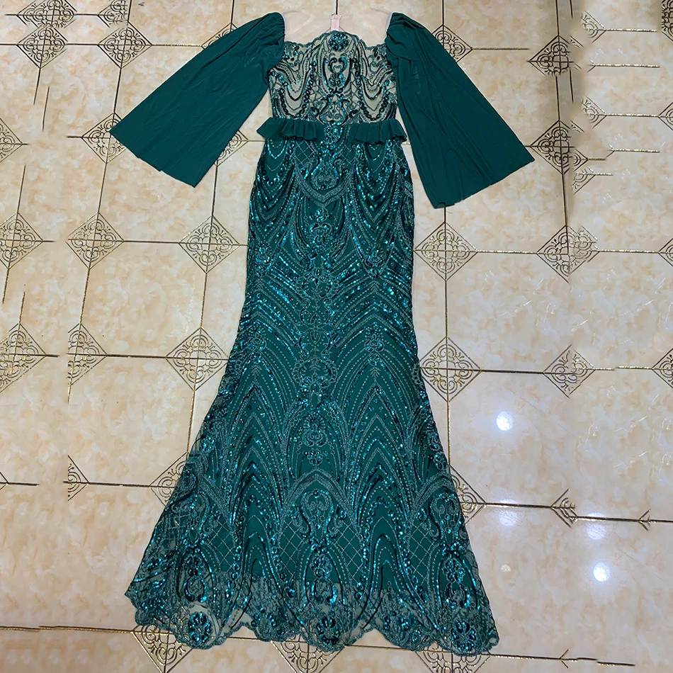 Sexy Green Mesh Flare Sleeve Dress 2021 Women'S New Long Sleeve Sequined Long Dress Bodycon Club Party Dress
Sexy Green Mesh Flare Sleeve Dress 2021 Women'S New Long Sleeve Sequined Long Dress Bodycon Club Party Dress
