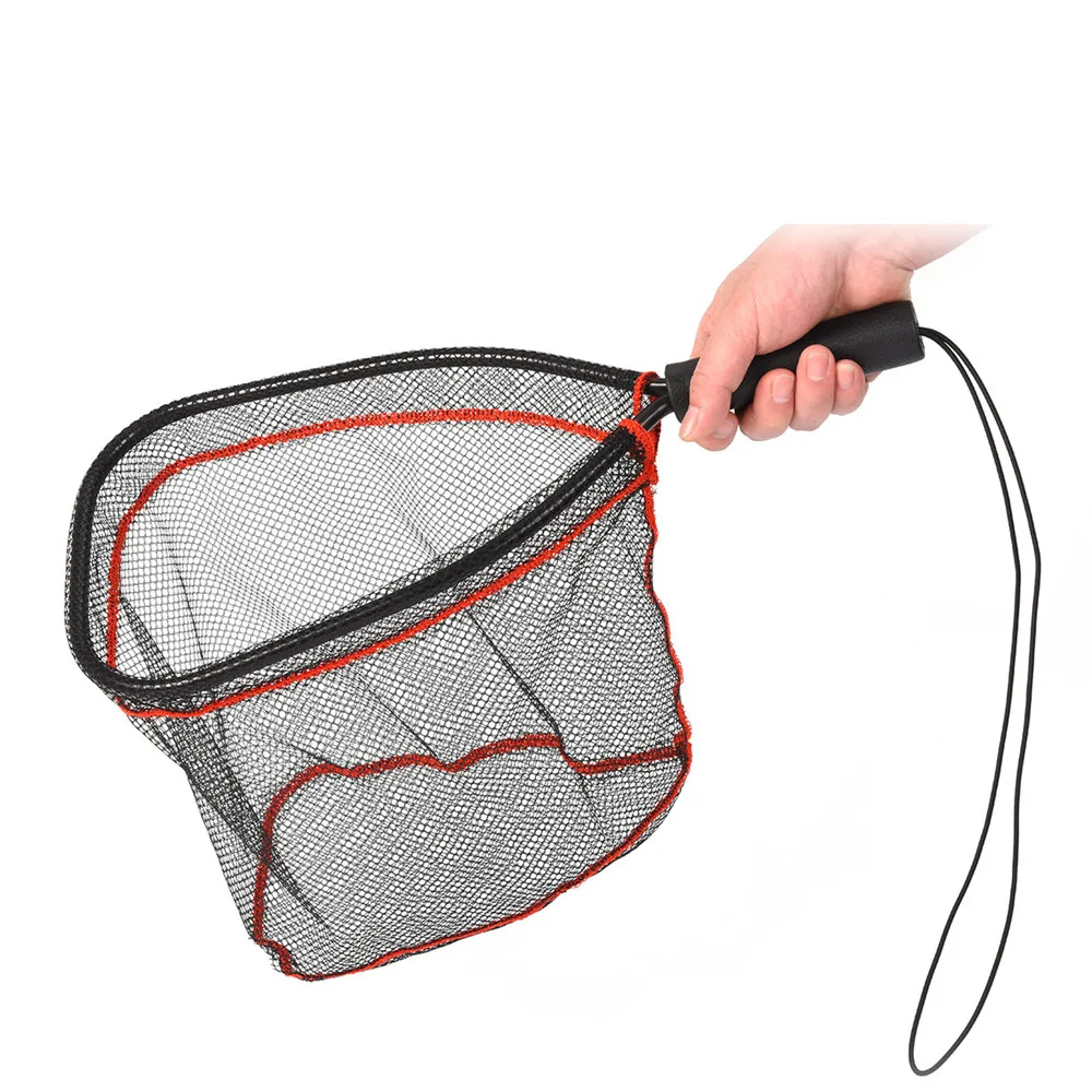 Fly Fishing Landing Net Equipment Nylon/rubber Handle Trout Mesh For Carp Fish Catch Release Scoop Fishing Tool Accessories New
Fly Fishing Landing Net Equipment Nylon/rubber Handle Trout Mesh For Carp Fish Catch Release Scoop Fishing Tool Accessories New