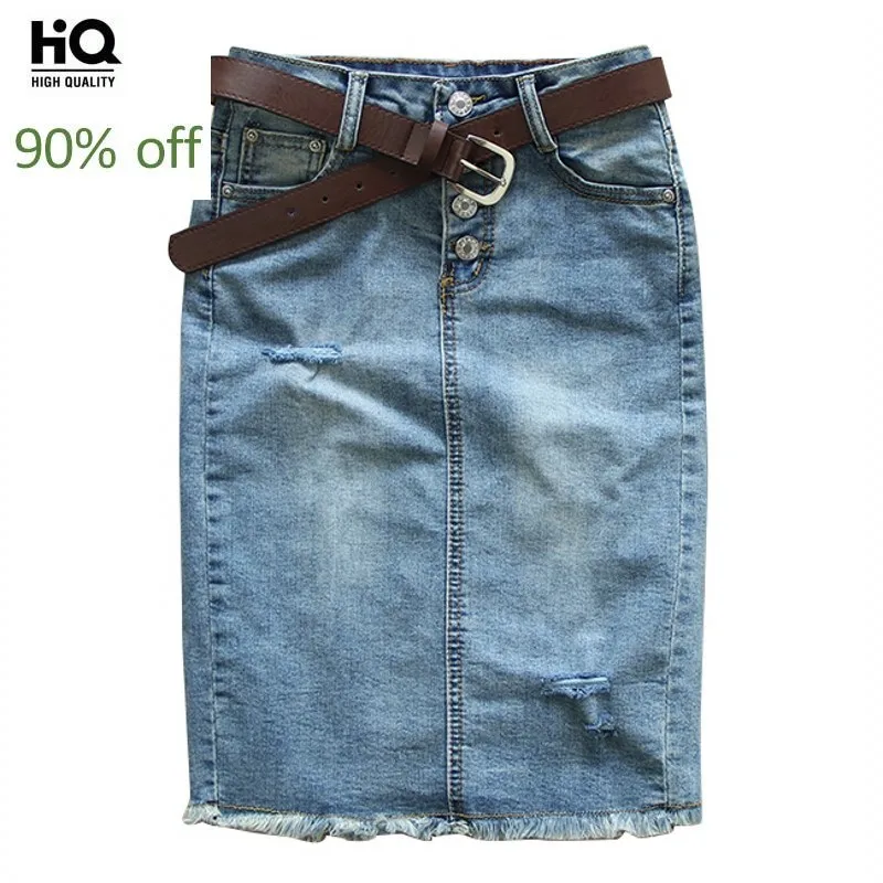 Denim Women Slim Skirt Fashion Sexy Single Breasted Jeans Skirts Ladies New 2023 Elegant Knee-Length Blue Pencil Skirt Female
Denim Women Slim Skirt Fashion Sexy Single Breasted Jeans Skirts Ladies New 2023 Elegant Knee-Length Blue Pencil Skirt Female