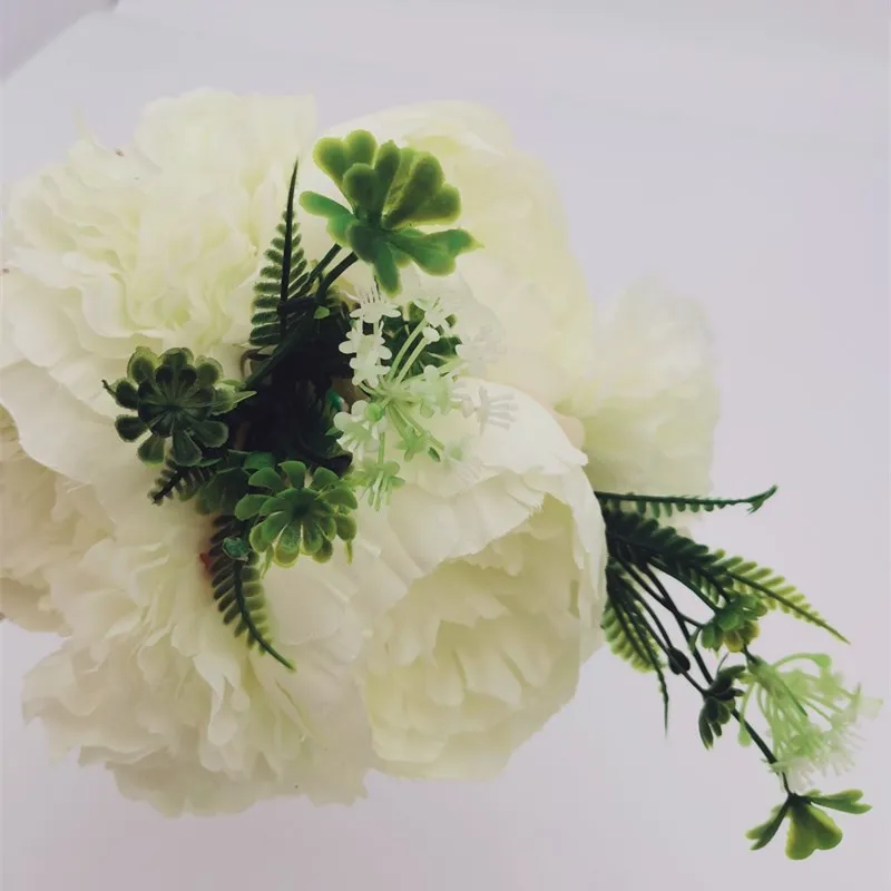 White Hybird Artificial Flower Bunch Home Wedding Bride Decoration Peony Silk Flora
White Hybird Artificial Flower Bunch Home Wedding Bride Decoration Peony Silk Flora