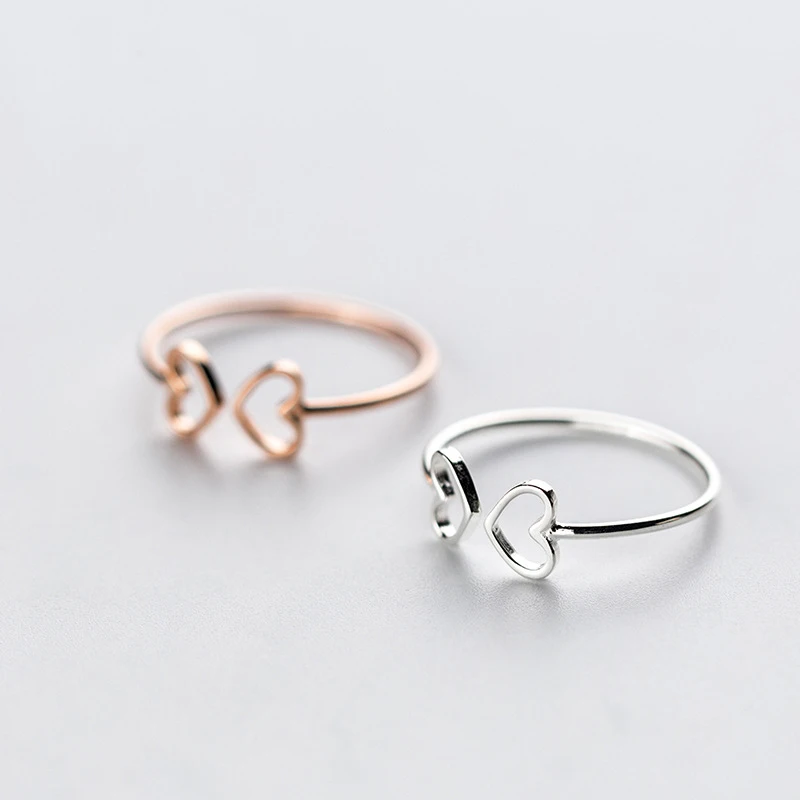100% Real 925 Sterling Silver Hollow Heart Open Rings Simple Adjustable Ring for Women Girls Fine Jewelry
100% Real 925 Sterling Silver Hollow Heart Open Rings Simple Adjustable Ring for Women Girls Fine Jewelry