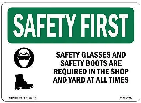 First Safety Glasses and Safety Retro Str Household Metal Tin Sign Bar Cafe Car Motorcycle Garage Decoration Supplies12 X 8 Inch
First Safety Glasses and Safety Retro Str Household Metal Tin Sign Bar Cafe Car Motorcycle Garage Decoration Supplies12 X 8 Inch