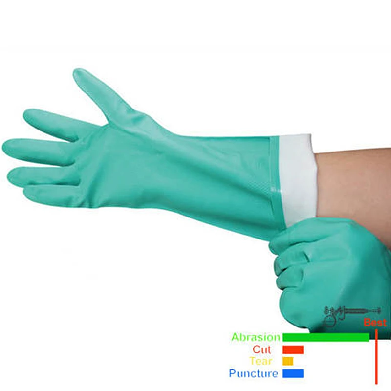 NMSAFETY 3 Pairs Waterproof Oilproof Long Gloves Green Safety Latex Nitrile Work Glove Chemical Resistant Neoprene Gloves
NMSAFETY 3 Pairs Waterproof Oilproof Long Gloves Green Safety Latex Nitrile Work Glove Chemical Resistant Neoprene Gloves