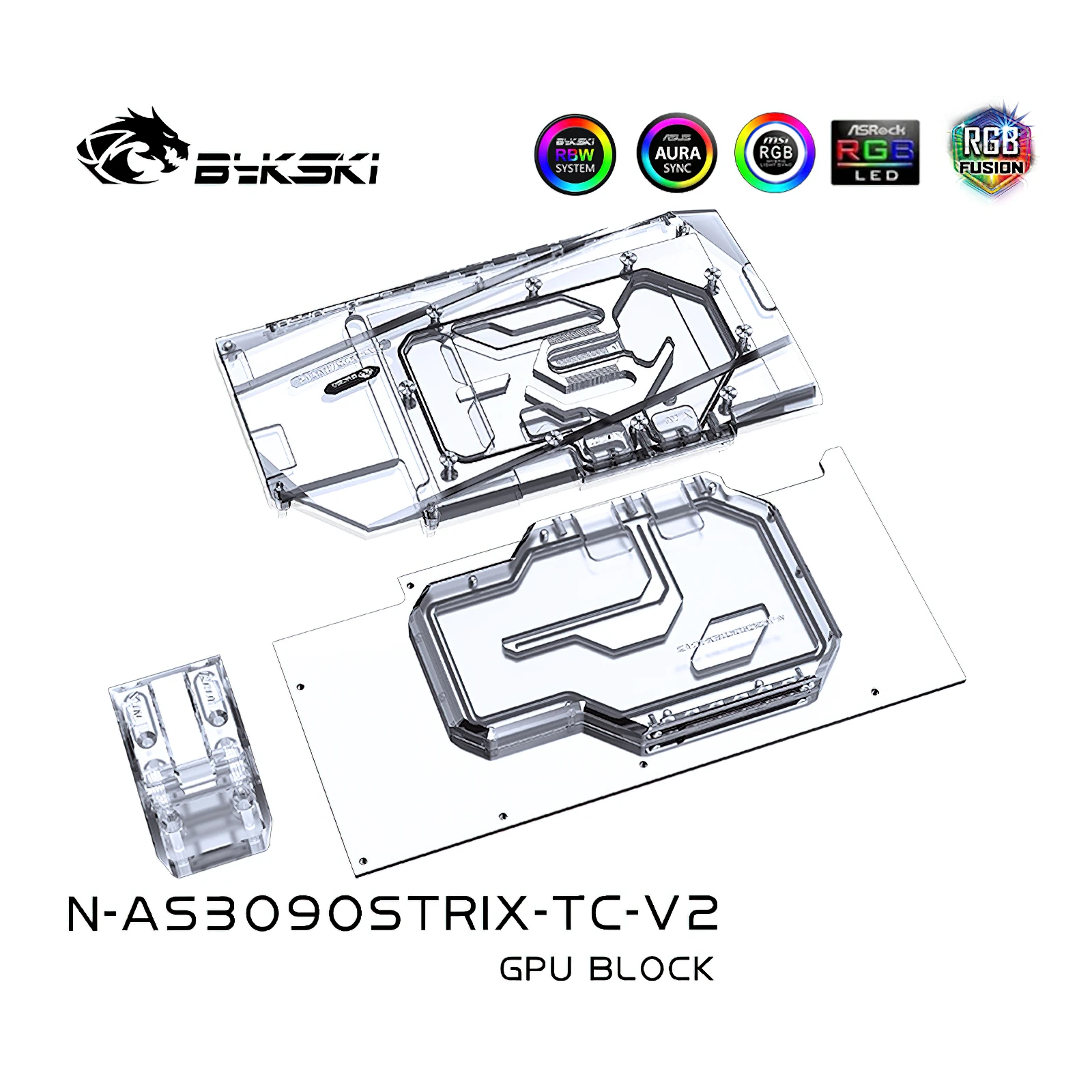 Bykski Dual Side GPU Block for ASUS Strix RTX 3090 3080 N-AS3090STRIX-TC-V2
Bykski Dual Side GPU Block for ASUS Strix RTX 3090 3080 N-AS3090STRIX-TC-V2
