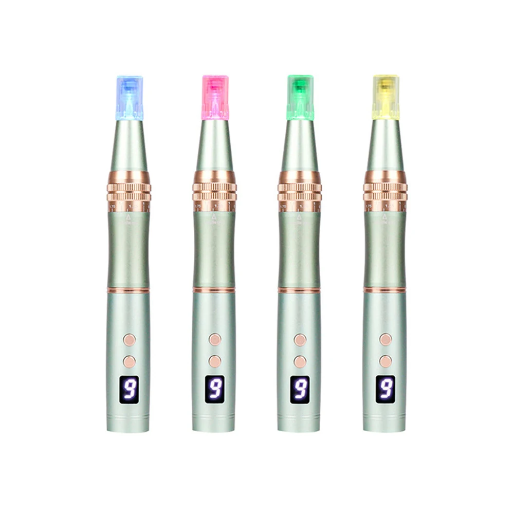 6 скоростей 4 цвета светодиодный светильник ручка для ухода за кожей лица