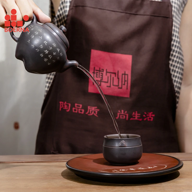 BOERNA New Arrival Nixing Teapot Ore Combscomb Ewer 200ml Beauty Shape kettle Master handmade Teaware Tea ceremony Gift Box
BOERNA New Arrival Nixing Teapot Ore Combscomb Ewer 200ml Beauty Shape kettle Master handmade Teaware Tea ceremony Gift Box