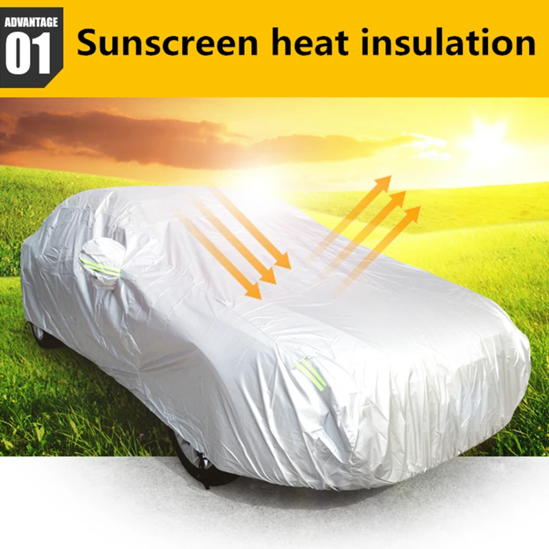 Universal SUV Car Covers Sun Dust UV Protection Outdoor Auto Full Covers Umbrella Silver Reflective Stripe for SUV Sedan
Universal SUV Car Covers Sun Dust UV Protection Outdoor Auto Full Covers Umbrella Silver Reflective Stripe for SUV Sedan