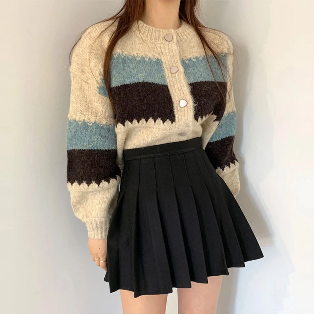 Sweater Women Patchwork Color Soft Knitted Sweater O Neck Sweet Sweater 2021 Autumn Winter Cardigan Loose Long Sleeve Sweaters
Sweater Women Patchwork Color Soft Knitted Sweater O Neck Sweet Sweater 2021 Autumn Winter Cardigan Loose Long Sleeve Sweaters