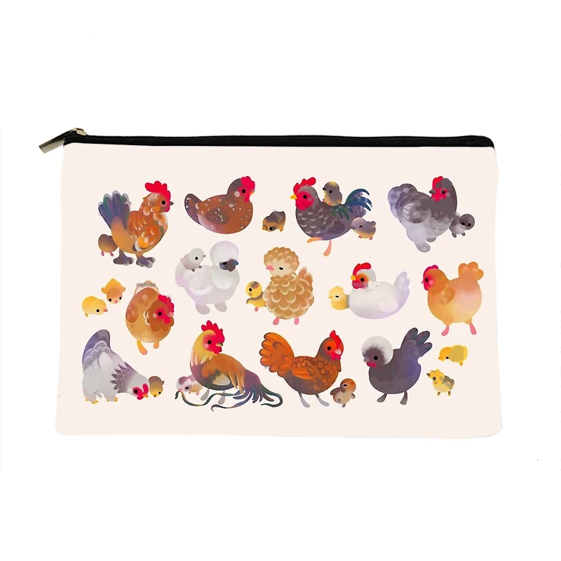 Women Chicken and Chick Printed Make up bag Fashion Women Cosmetics Organizer Bag for Travel Colorful Storage Bag for Lady Bag
Women Chicken and Chick Printed Make up bag Fashion Women Cosmetics Organizer Bag for Travel Colorful Storage Bag for Lady Bag
