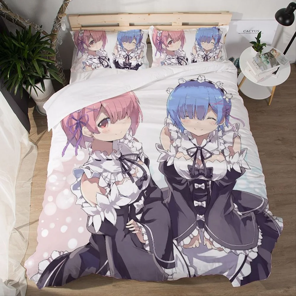 Hot Rem Ram 3D Cartoon Anime Print Bedding Set Duvet Covers Pillowcases One Piece Comforter Bedding Sets Bedclothes Bed Linen
Hot Rem Ram 3D Cartoon Anime Print Bedding Set Duvet Covers Pillowcases One Piece Comforter Bedding Sets Bedclothes Bed Linen
