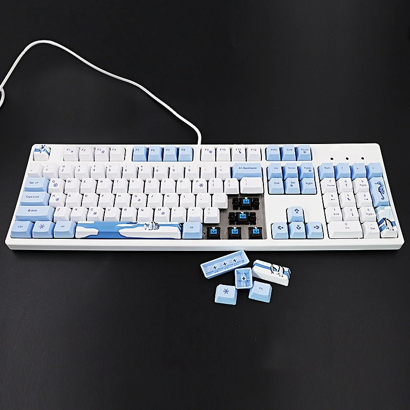 113 ключ PBT Keycap Набор DIY механическая клавиатура тема Keycaps Замена кнопки |