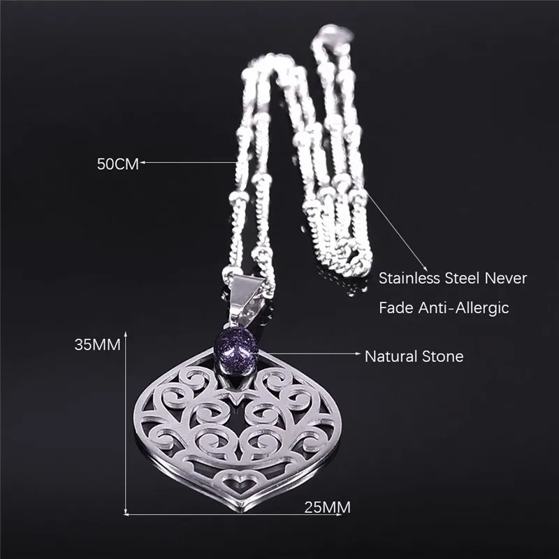 2021 Flower of Life Natural Stone Stainless Steel Statement Necklace Women/Men Silver Color Jewelry collar mujer NXH54S04 
2021 Flower of Life Natural Stone Stainless Steel Statement Necklace Women/Men Silver Color Jewelry collar mujer NXH54S04