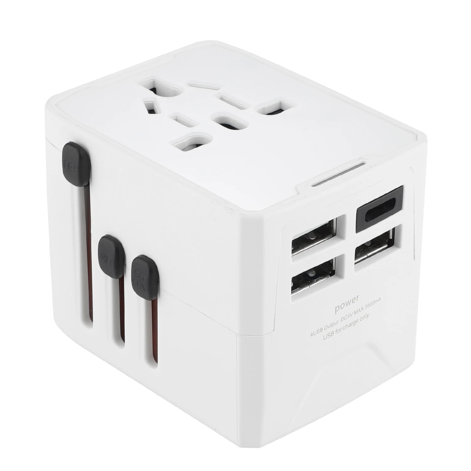100-240V Global Pass Conversion Plug Socket Large 3 USB+TYPE C Travel Socket Converter Plug Adapter Smart Power Supply
100-240V Global Pass Conversion Plug Socket Large 3 USB+TYPE C Travel Socket Converter Plug Adapter Smart Power Supply