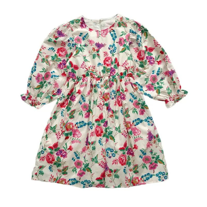 2020 Spring Autumn Girls Princess Dress Cotton Dresses For Kids Full Printed Flower Infant Dress Long Sleeve Girl Costume 2-6 Y
2020 Spring Autumn Girls Princess Dress Cotton Dresses For Kids Full Printed Flower Infant Dress Long Sleeve Girl Costume 2-6 Y