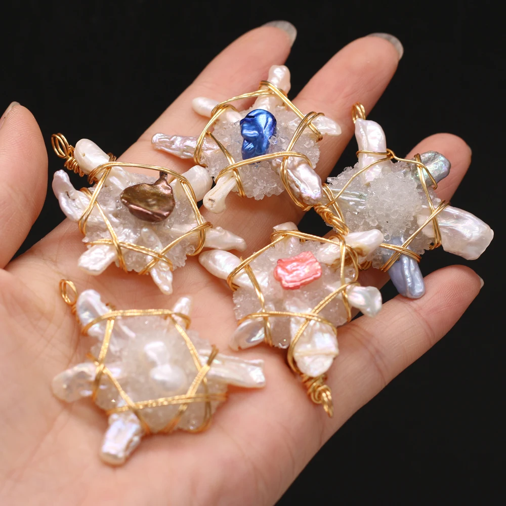1pcs Natural Tortoise Shape Stone Pearl Mix Colors White Crystal Pendants Charms for Necklace Jewelry Making DIY Size 35x50mm
1pcs Natural Tortoise Shape Stone Pearl Mix Colors White Crystal Pendants Charms for Necklace Jewelry Making DIY Size 35x50mm