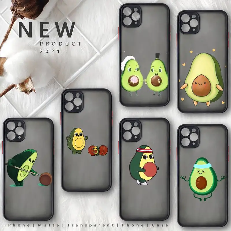 Cute cartoon aguacate Fitness fruit Phone Case black matte transparent For iPhone 7 8 x xs xr 11 12 13 pro plus mini max Funda
Cute cartoon aguacate Fitness fruit Phone Case black matte transparent For iPhone 7 8 x xs xr 11 12 13 pro plus mini max Funda
