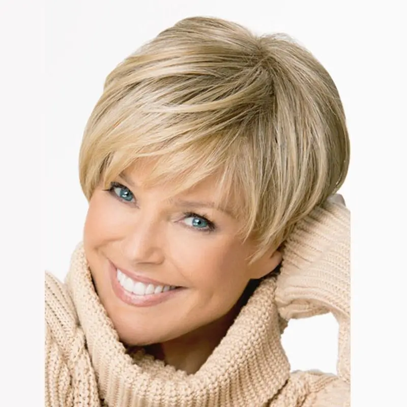 Ombre Blonde Wigs Synthetic Wigs for White Women Short Natural Looking Hair Wigs with Bangs Heat Resistant Fake Hair Pixie Wig
Ombre Blonde Wigs Synthetic Wigs for White Women Short Natural Looking Hair Wigs with Bangs Heat Resistant Fake Hair Pixie Wig