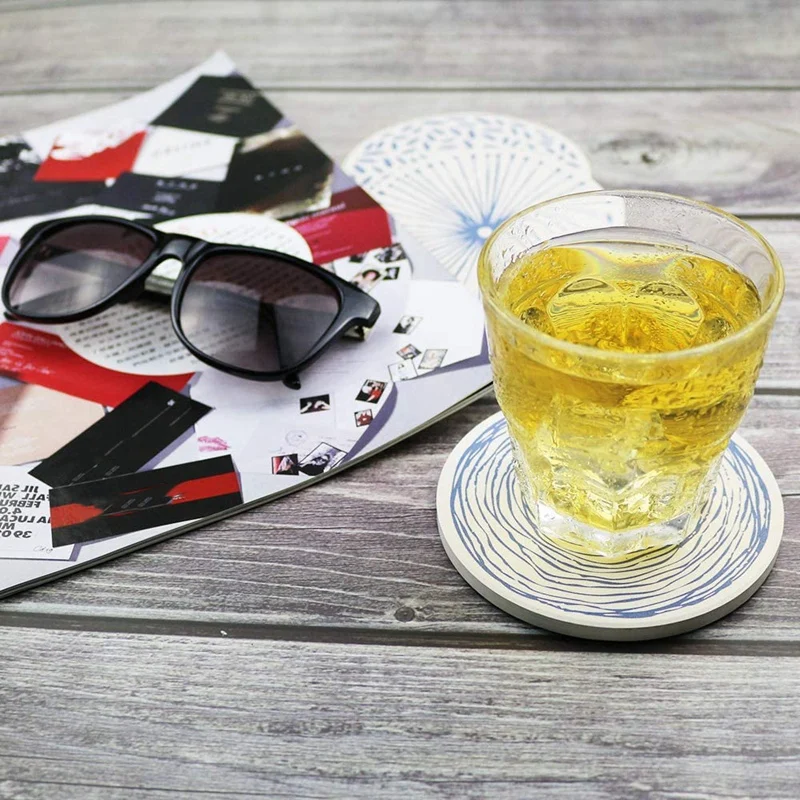 Coaster Round Stone Coaster for Absorbing Beverages with Stand Cork Base Desktop Protection Pad for Cups Office Kitchen
Coaster Round Stone Coaster for Absorbing Beverages with Stand Cork Base Desktop Protection Pad for Cups Office Kitchen