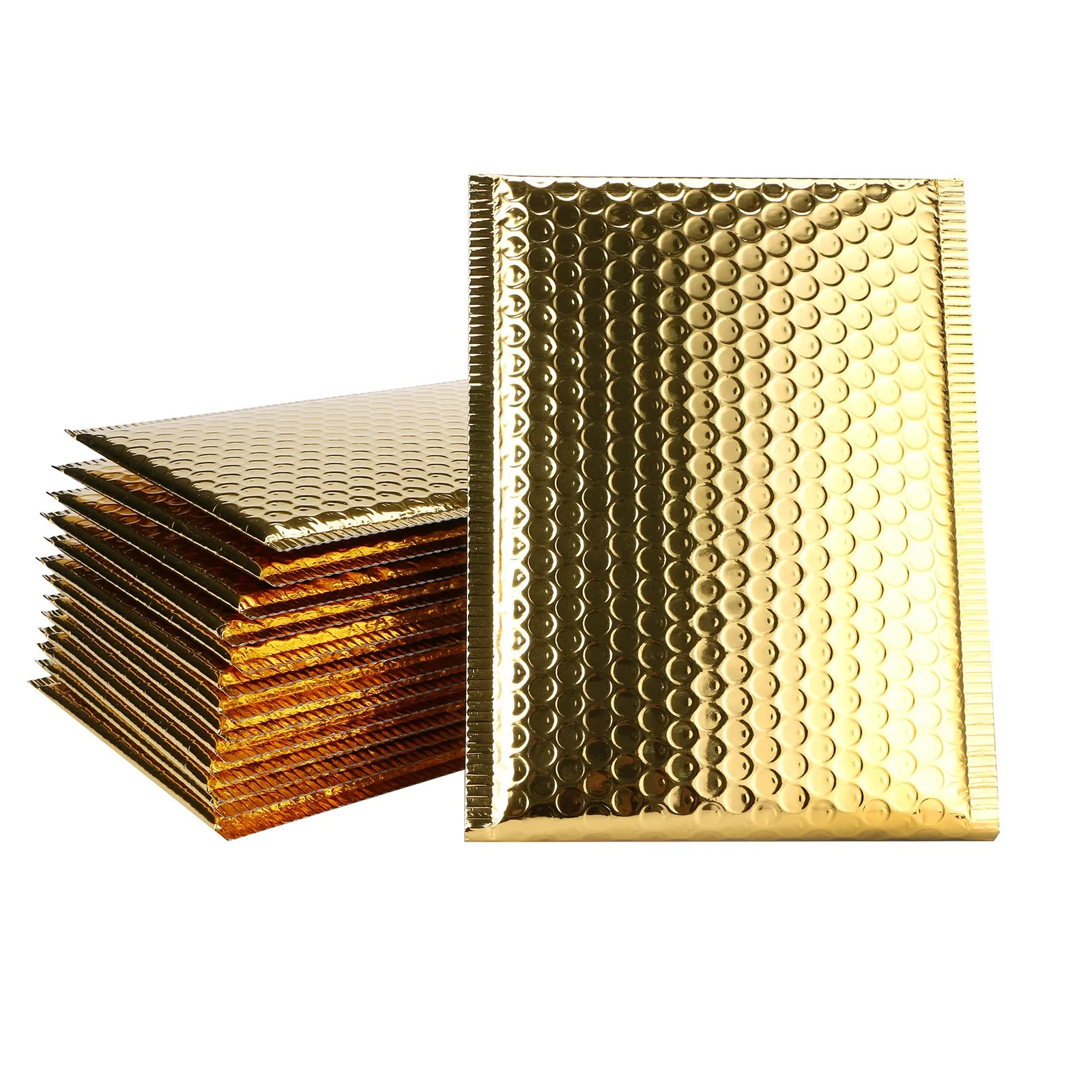 5PCS Gold color Bubble Mailers Envelopes Lined Poly Mailer Self Seal aluminizer Packaging Shipping Padded Envelopes 13x15cm
5PCS Gold color Bubble Mailers Envelopes Lined Poly Mailer Self Seal aluminizer Packaging Shipping Padded Envelopes 13x15cm