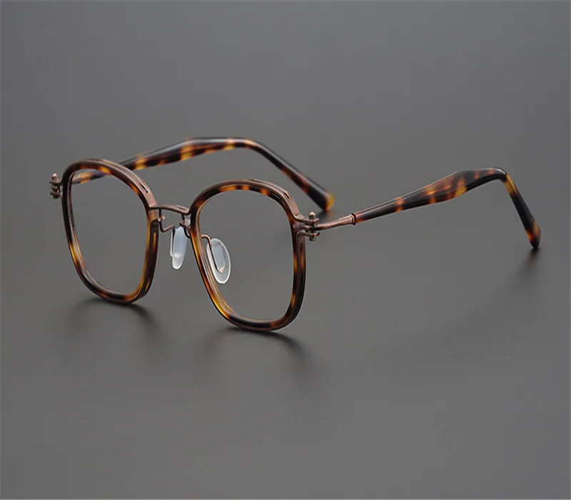 Retro Unisex Full Rim Pure Titanium Prescription Lens Eyewear Frame Brand Design Anti-fatigue Presbyopia Goggle Reading Glasses