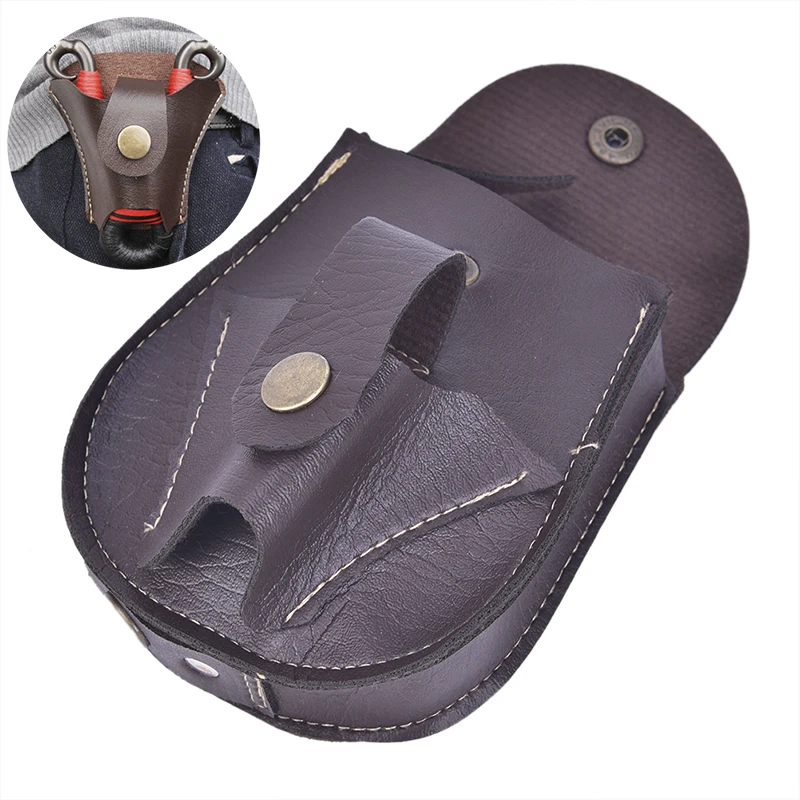 Outdoor sports steel ball package leather leather Slingshot bag back through the belt durable without deformation for hunting
Outdoor sports steel ball package leather leather Slingshot bag back through the belt durable without deformation for hunting