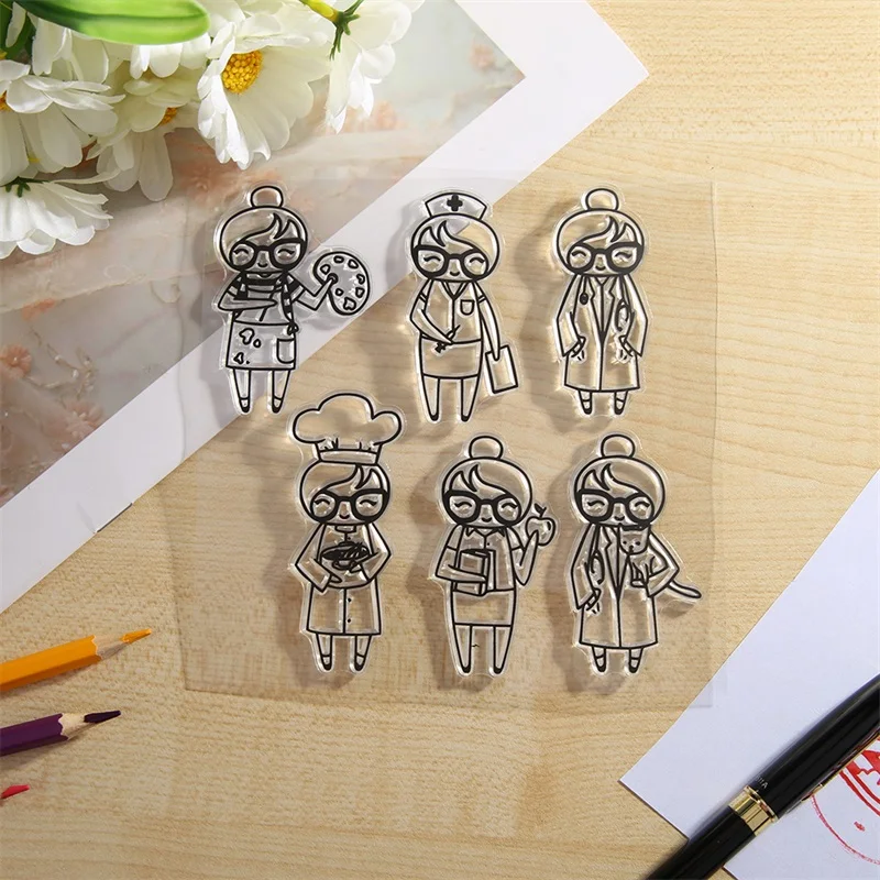 Smiling Painter Girl 15*15 cm Transparent Silicone Clear Stamp For Scrapbooking DIY Craft Decoration Soft Stamp Photo Album 
Smiling Painter Girl 15*15 cm Transparent Silicone Clear Stamp For Scrapbooking DIY Craft Decoration Soft Stamp Photo Album
