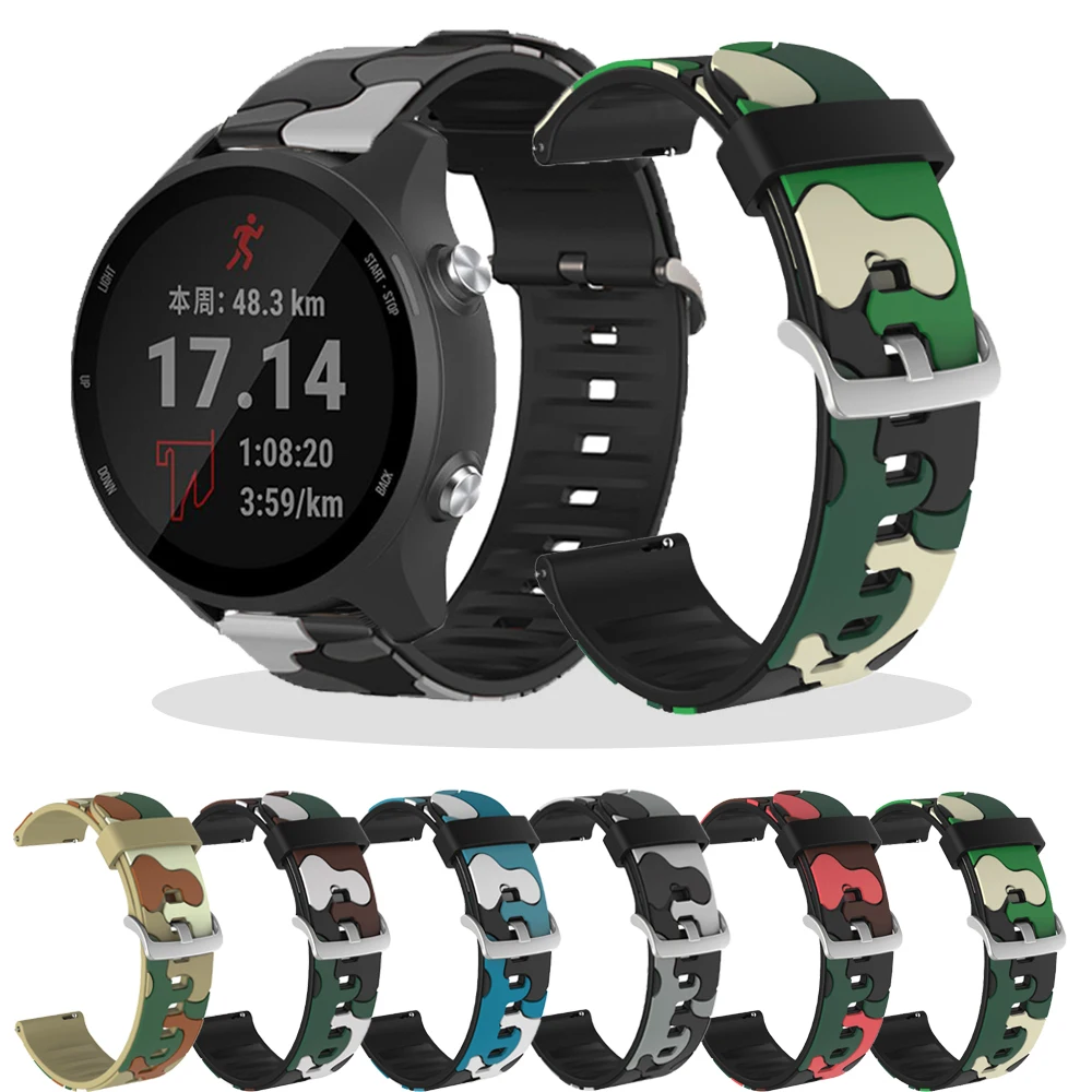 Replaceable Watchbands For Garmin Forerunner 645 245 Vivoactive 4 Camo Printing Silicone Strap for Amazfit Stratos 3 2 Bracelet
Replaceable Watchbands For Garmin Forerunner 645 245 Vivoactive 4 Camo Printing Silicone Strap for Amazfit Stratos 3 2 Bracelet
