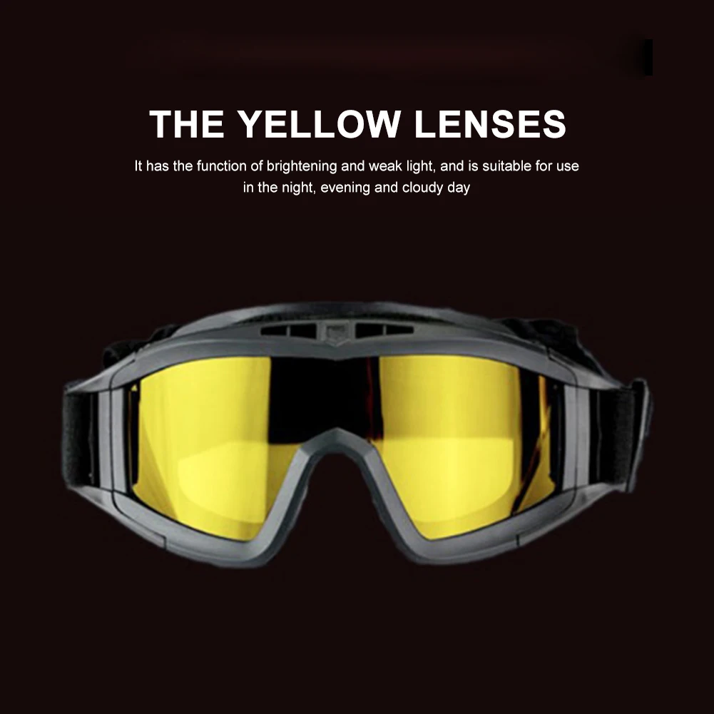 3 Lens Windproof Motorcycle Goggles Outdoor Sports Glasses Cycling Eyewear Special Forces Outdoor Equipment Goggles 
3 Lens Windproof Motorcycle Goggles Outdoor Sports Glasses Cycling Eyewear Special Forces Outdoor Equipment Goggles