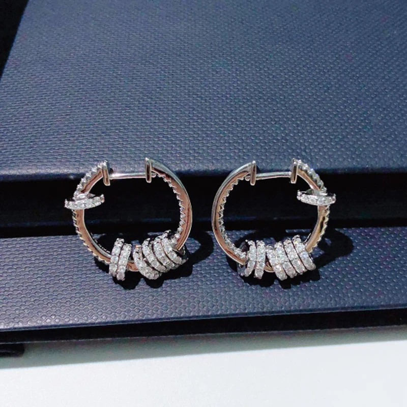S925 Sterling Silver Earrings Fashion Micro Mosaic Top CZ Crystals Multiple Circles Hoop Earrings For Men Women Luxury Jewelry
S925 Sterling Silver Earrings Fashion Micro Mosaic Top CZ Crystals Multiple Circles Hoop Earrings For Men Women Luxury Jewelry