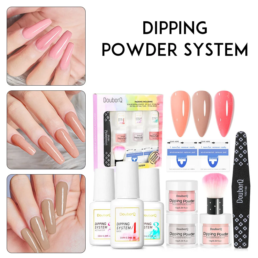 Nail Dip Powder Set French Nail Manicure Tool with Base Coat Activator Nail Art Kit for Beginners Nail Salon
Nail Dip Powder Set French Nail Manicure Tool with Base Coat Activator Nail Art Kit for Beginners Nail Salon